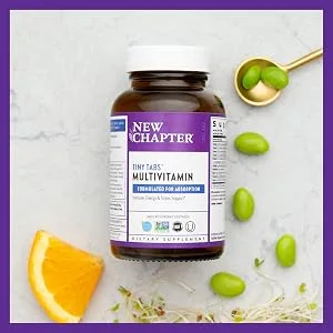 New Chapter Tiny Tabs Multivitamin 192 Vegetarian Tablets - daily multivitamin; multivitamin; multivitamins for men; mens multivitamin; men
