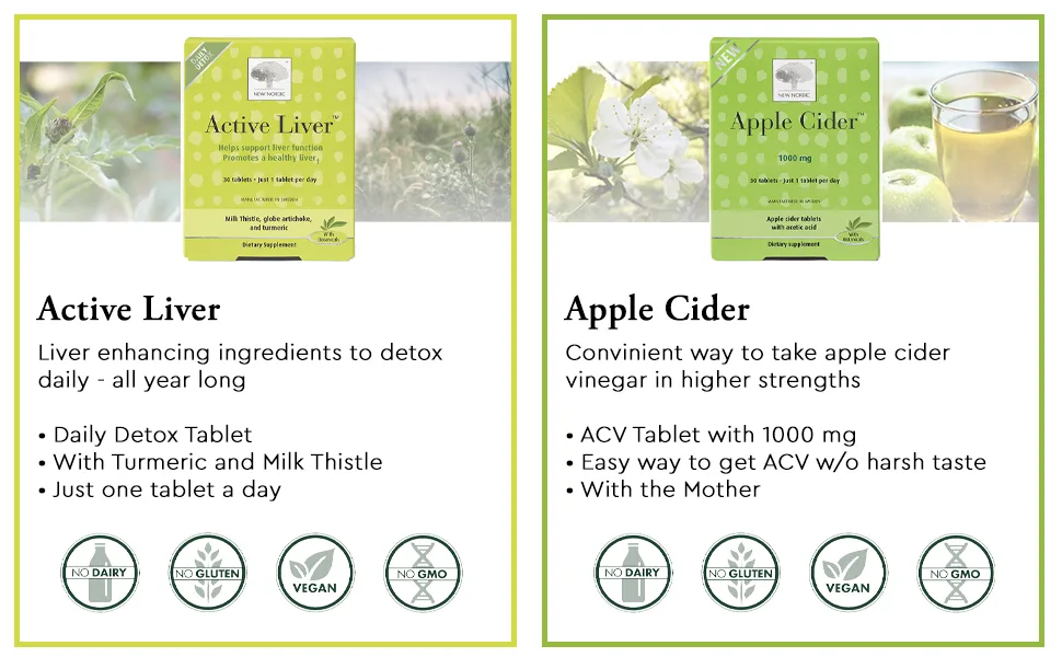 New Nordic Active Immune Immune Support 30 Tablets - new nordic milk thistle liver detox repair apple health extract alcohol dandelion