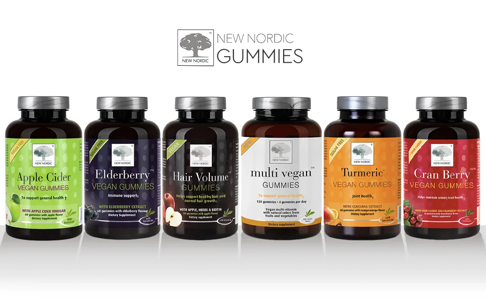 New Nordic Elderberry Vegan Gummies with Elderberry Extract 60 Gummies - New Nordic gummies