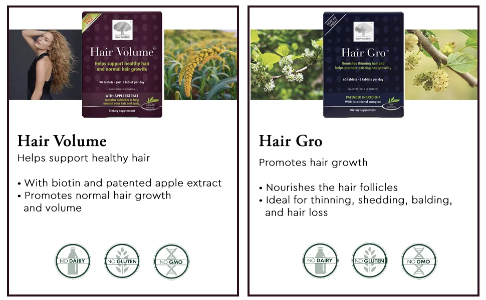 New Nordic Hair Gro 60 Capsules - active immune active legs tablets new nordic hair volume hair gro