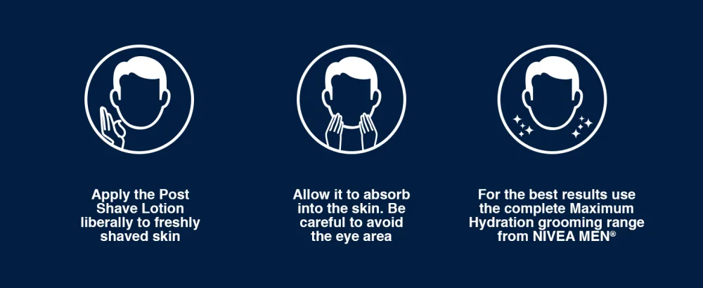Nivea Men Maximum Hydration Moisturizing Post Shave Balm 3.3 fl oz (100 ml) - after shave for women, after shave liquid for men, after shave balm for men, after shave balm