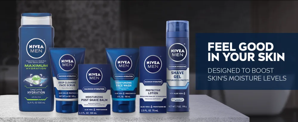 Nivea Men Maximum Hydration Moisturizing Post Shave Balm 3.3 fl oz (100 ml) - nivea post shave balm, post shave balm men, after shave, after shave lotion for men,