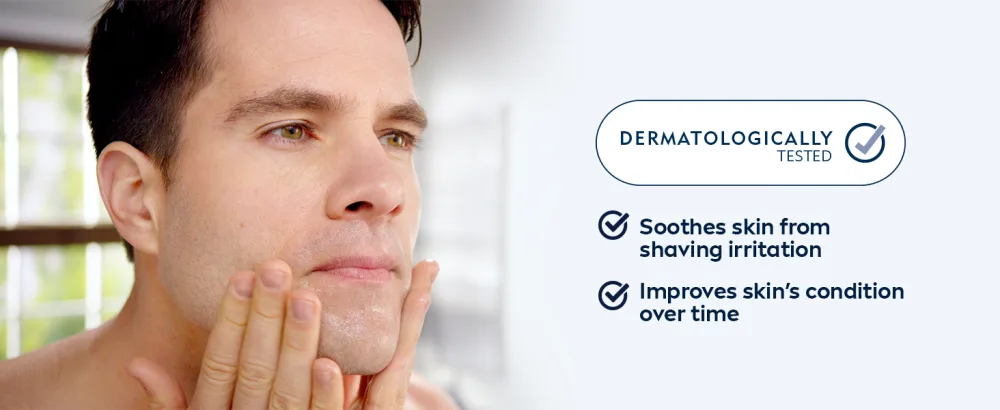 Nivea Men Sensitive Cooling Post Shave Balm 3.3 fl oz (100 ml) - after shave lotion for men, after shave for women bikini zone, after shave liquid for men