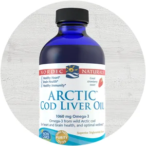 Nordic Naturals Arctic Cod Liver Oil Strawberry 8 fl oz (237 ml) - product information 2