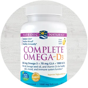 Nordic Naturals Complete Omega-D3 Lemon 1000 mg 120 Soft Gels - Complete Omega D3