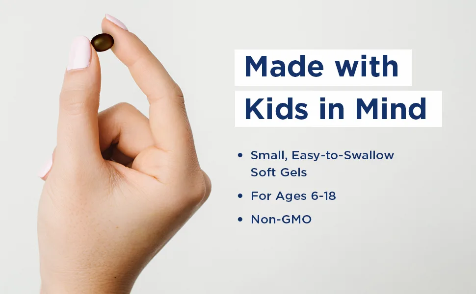 Nordic Naturals Omega Focus Junior Ages 6-18 120 Mini Soft Gels - image