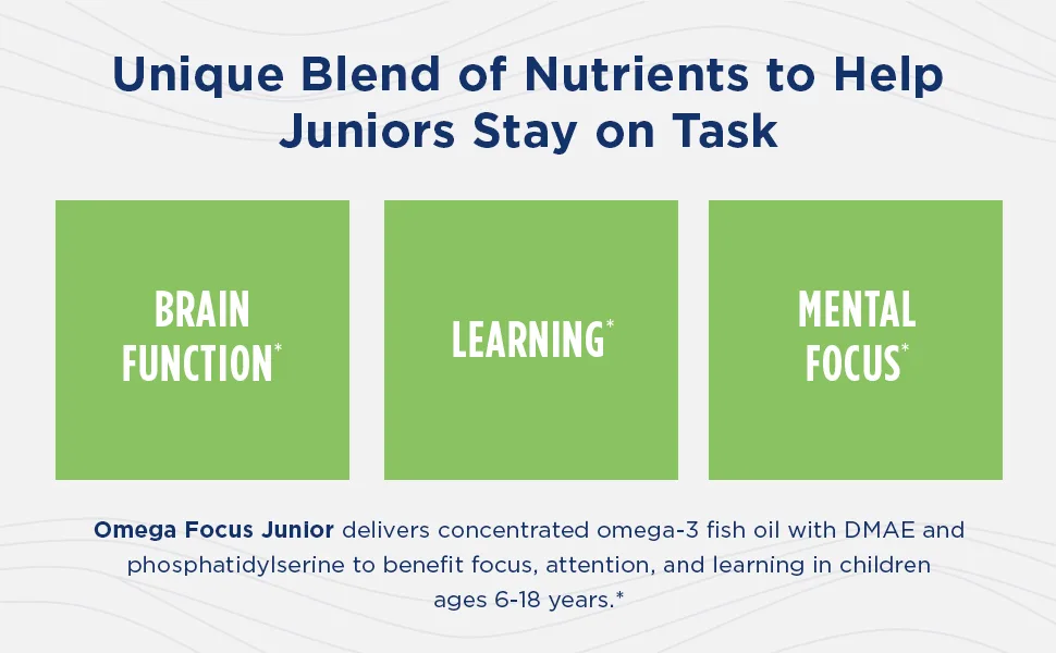 Nordic Naturals Omega Focus Junior Ages 6-18 120 Mini Soft Gels - image