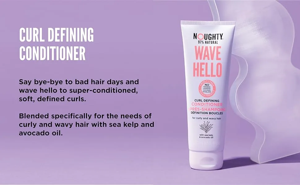 Noughty Wave Hello Curl Defining Conditioner 8.4 fl oz (250 ml) - Wave Hello Curl Conditioner