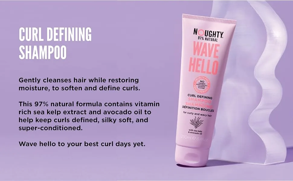Noughty Wave Hello Curl Defining Shampoo 8.4 fl oz (250 ml) - Wave Hello Curl Shampoo