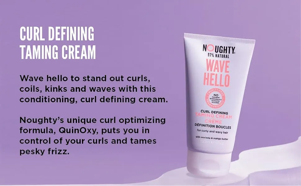 Noughty Wave Hello Curl Defining Taming Cream 5 fl oz (150 ml) - Wave Hello Curl Taming Cream