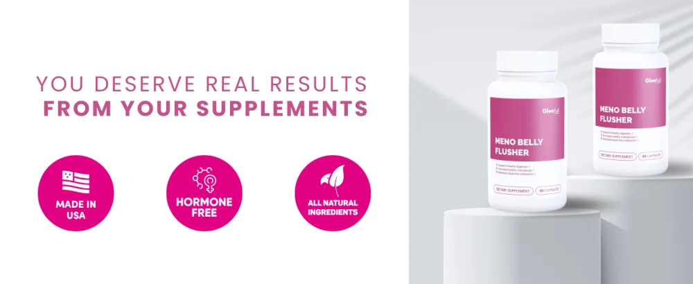 GLEEFULL Meno Belly Flusher for Weight Loss - pack of 1 - 30 Capsules - supplements