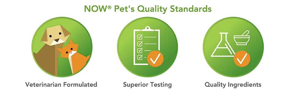 Now Foods Pets Pet Allergy 75 Chewable Tablets - quality standards