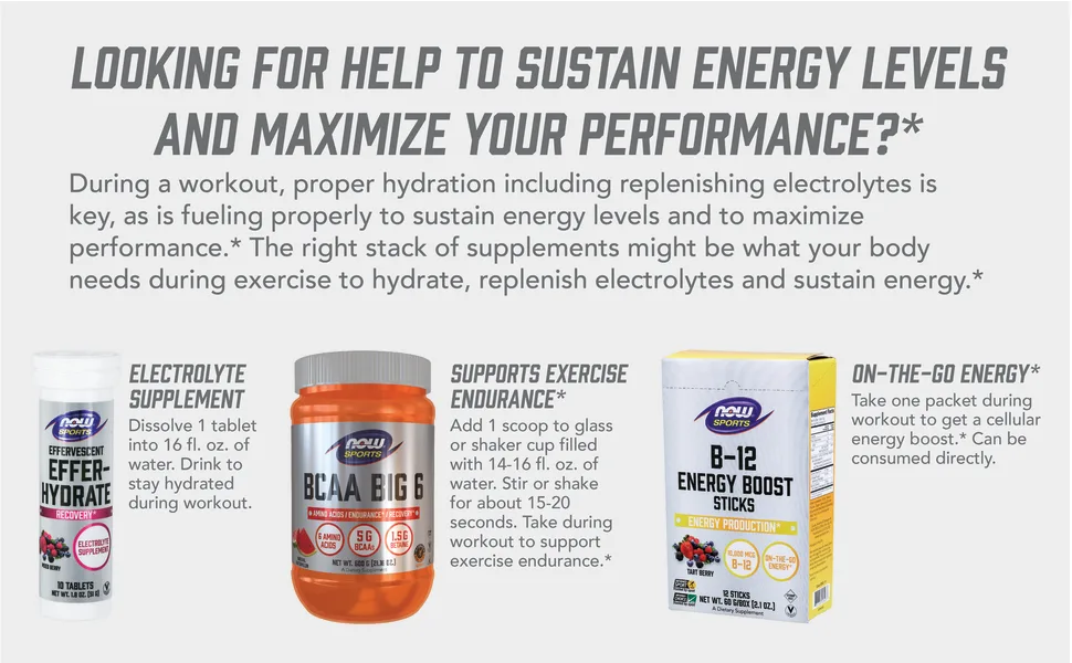 Now Foods Sports Effer-Hydrate Lemon Lime 10 Tablets 1.8 oz (51 g) - image