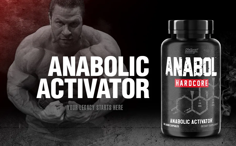 Nutrex Research Anabol Hardcore Anabolic Activator, Muscle Builder and Hardening Agent, 60 Pills - Anabol
