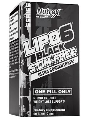 Nutrex LIPO-6 Black Stim-Free Ultra Concentrate 60 Black-Caps - lipo6