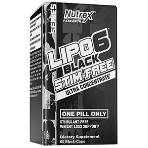 Nutrex LIPO-6 Black Stim-Free Ultra Concentrate 60 Black-Caps - lipo6