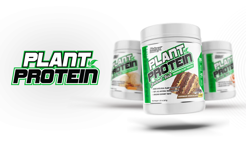 Nutrex Natural Series Plant Protein Vanilla Caramel 1.2 lb (540 g) - plant, protein