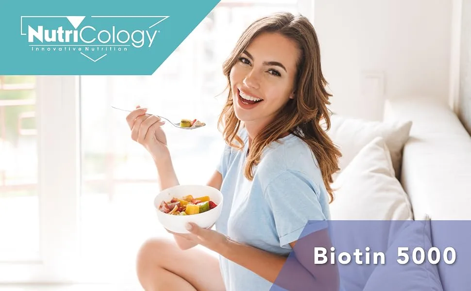 Nutricology Biotin 5000 60 Vegetarian Capsules - Nutricology 50350