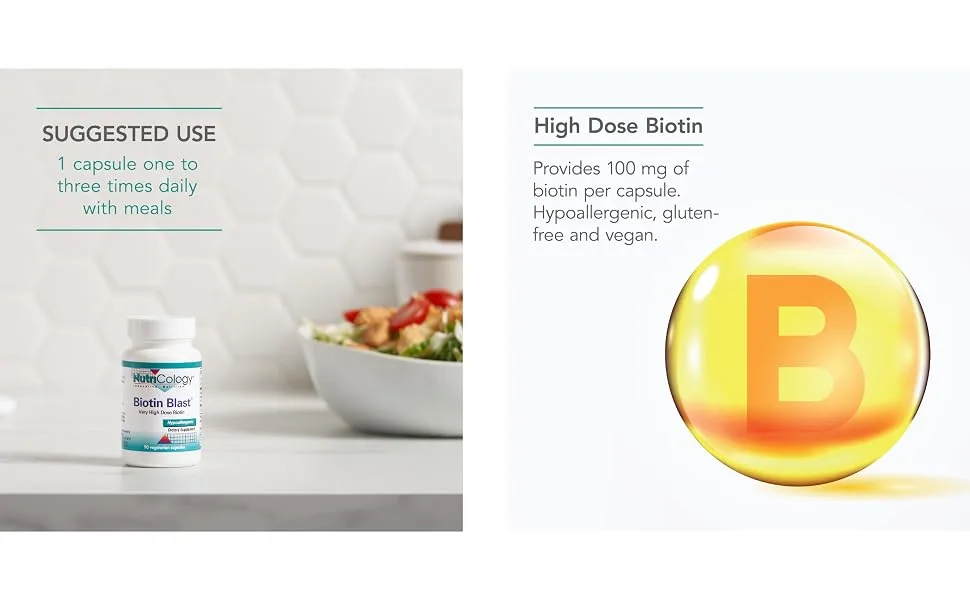 Nutricology Biotin Blast 90 Vegetarian Capsules - 57090