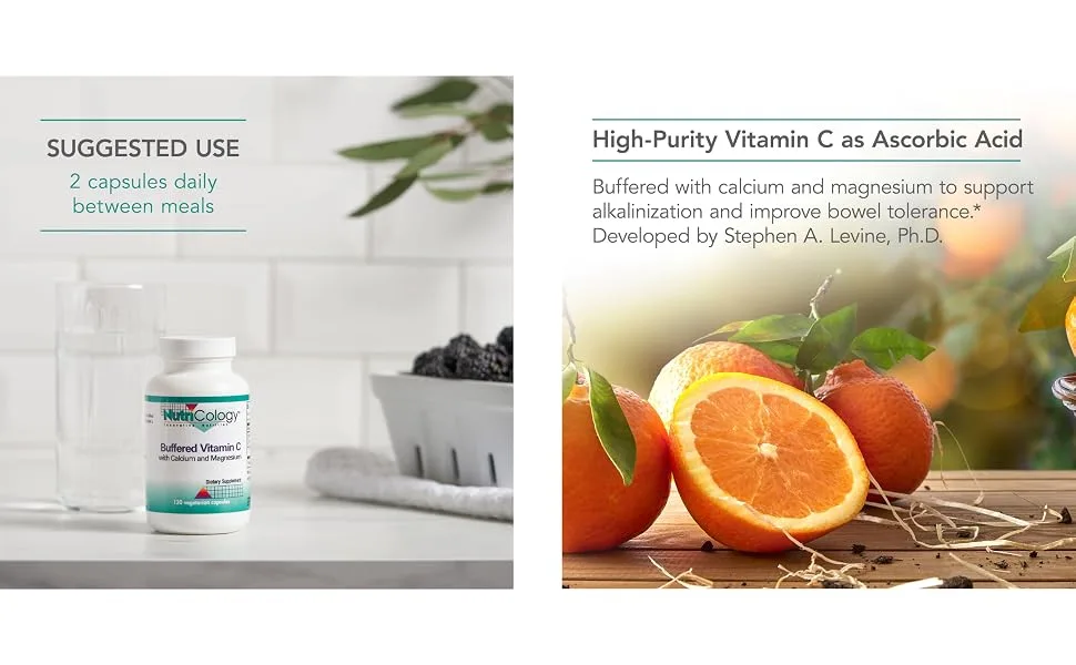 Nutricology Buffered Vitamin C 120 Vegetarian Capsules - nutricology 5000