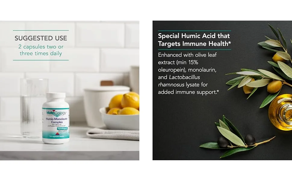Nutricology Humic-Monolaurin Complex 120 Vegetarian Capsules - 56720