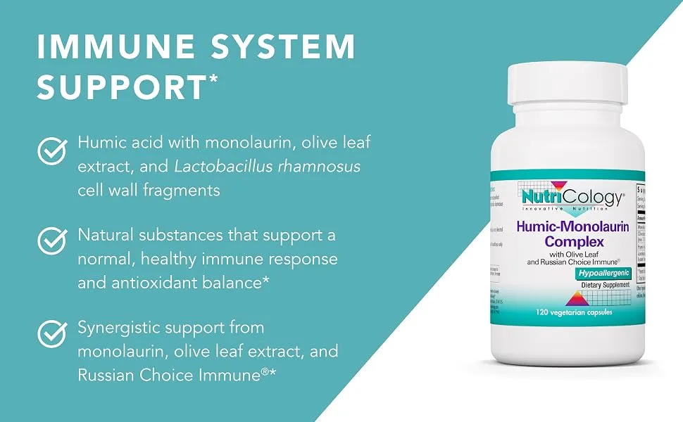 Nutricology Humic-Monolaurin Complex 120 Vegetarian Capsules - Nutricology 56720