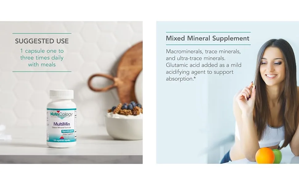 Nutricology MultiMin 120 Vegetarian Capsules - 50210