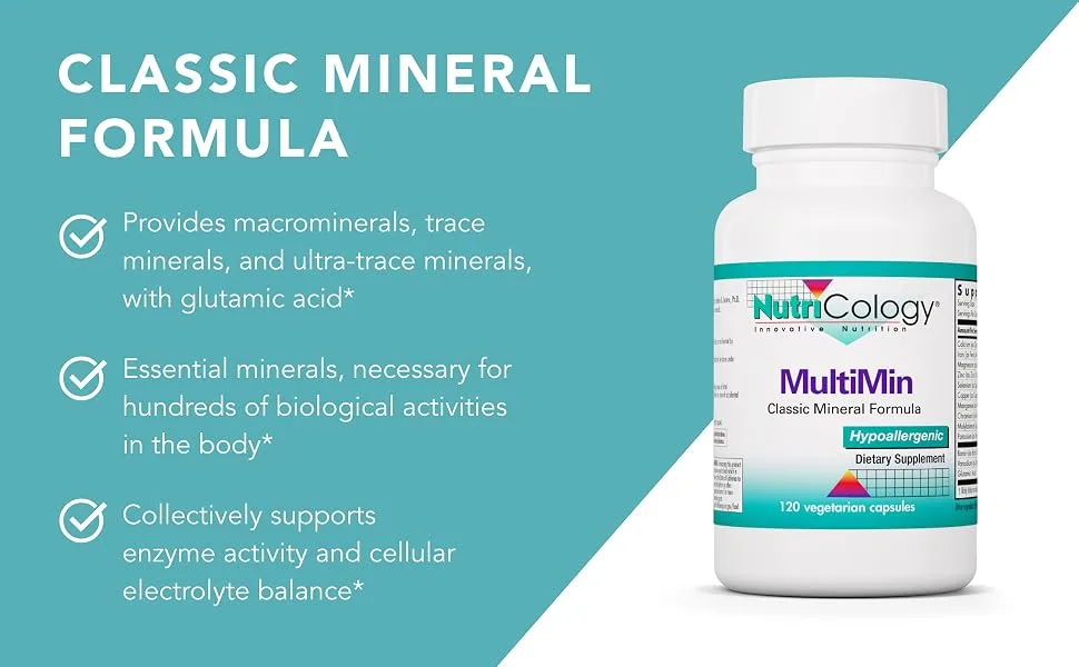 Nutricology MultiMin 120 Vegetarian Capsules - Nutricology 50210