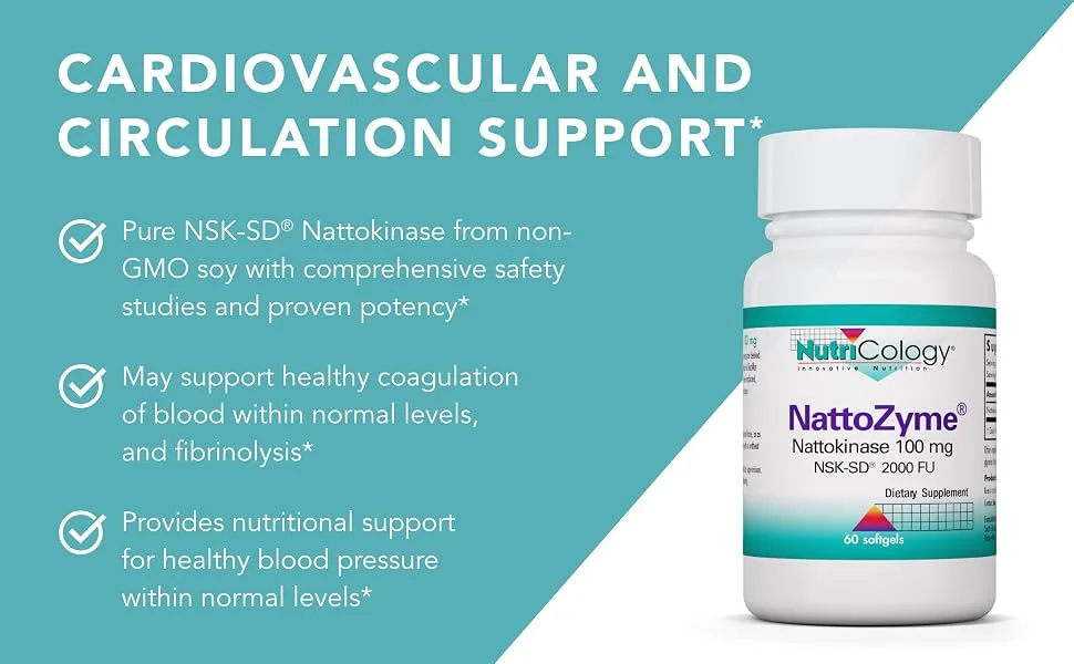 Nutricology NattoZyme 100 mg 60 Softgels - Nutricology 55370