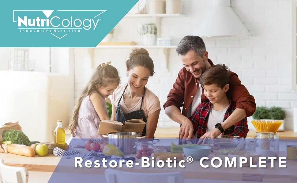 Nutricology Restore-Biotic Complete 50 Billion 60 Delayed-Release Vegetarian Capsules - Nutricology 57300