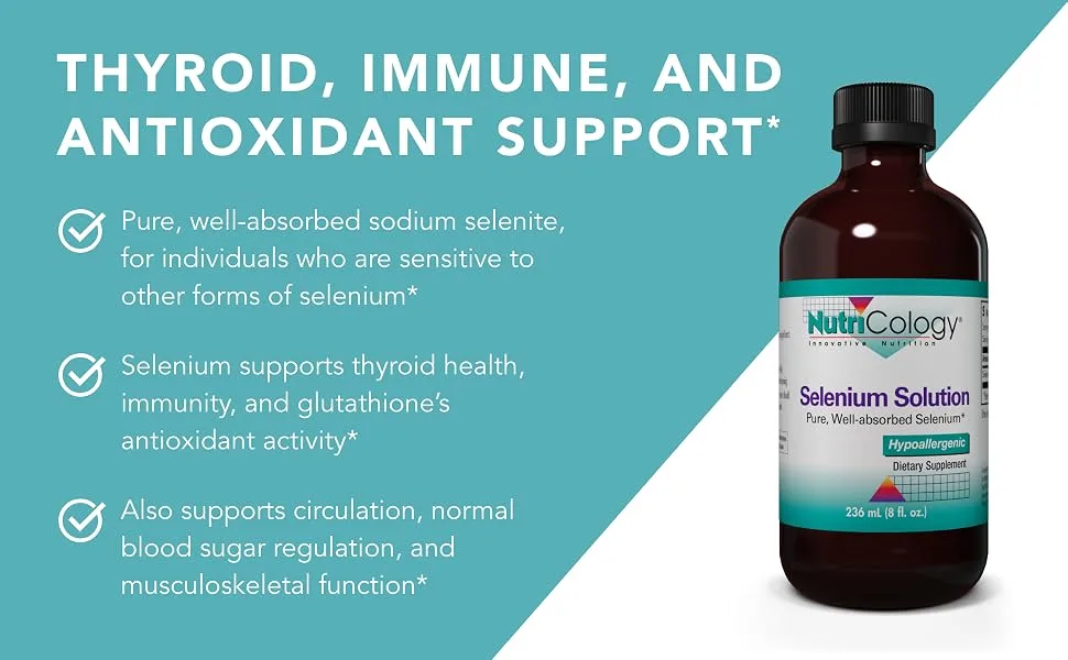 Nutricology Selenium Solution 8 fl oz (236 ml) - Nutricology 50120