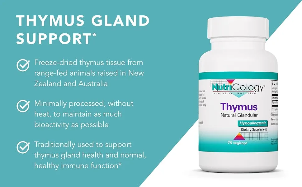 Nutricology Thymus 75 Vegicaps - Nutricology 51610