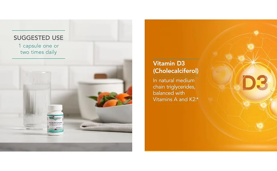 Nutricology Vitamin D3 Complete 60 Fish Gelatin Capsules - 56380