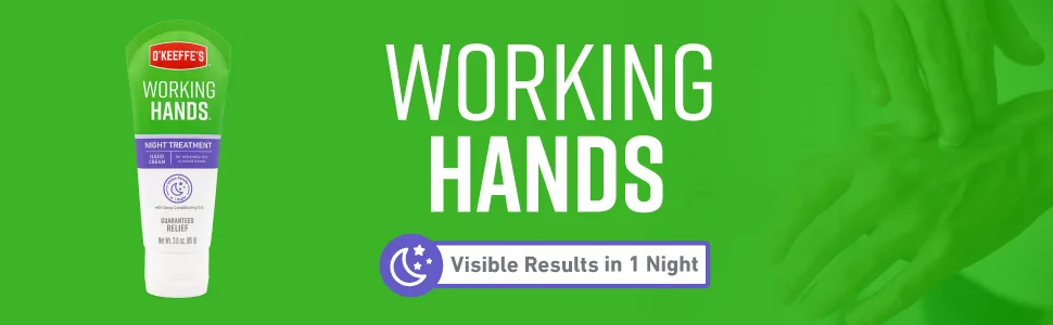 O'Keeffe's Working Hands Night Treatment Hand Cream 3.0 oz (85 g) - product information 2
