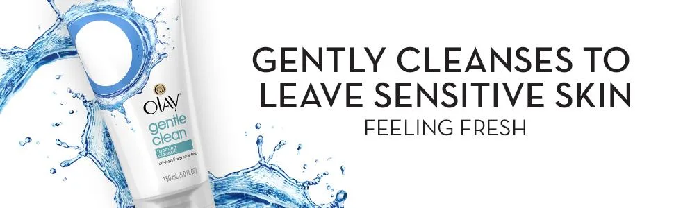 Olay Gentle Foaming Cleanser 5 fl oz (150 ml) - Everyday Gentle Clean for Sensitive Skin