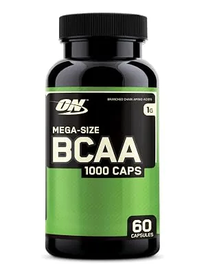 Optimum Nutrition BCAA 1000 Caps Mega-Size 1 g 60 Capsules - OPTIMUM NUTRITION BCAA CAPSULES BRANCH CHAIN AMINO ACIDS SUPPLEMENT MUSCLE SUPPLEMENT CAPSULES