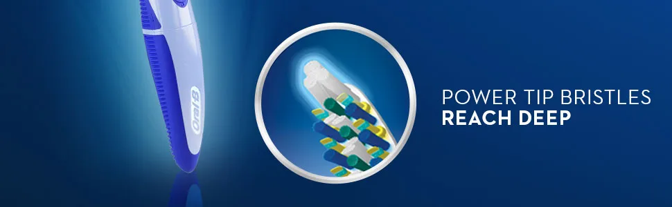 Oral-B Pulsar Expert Clean Toothbrush Soft 2 Pack - Power tip bristles reach deep.