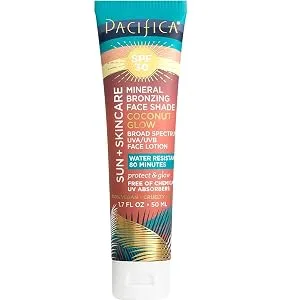 Pacifica Sun + Skincare Mineral Bronzing Face Shade SPF 30 Coconut Glow 1.7 fl oz (50 ml) - product information 1