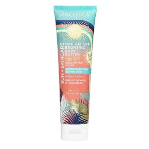 Pacifica Sun + Skincare Mineral SPF Bronzing Body Butter SPF 50 Coconut 5 fl oz (147 ml) - product information 1