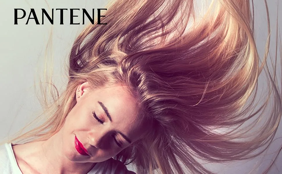 Pantene Pro-V Smooth & Sleek Conditioner 12 fl oz (355 ml) - pantene smooth and sleek collection blonde woman hair toss model conditioner conditioning