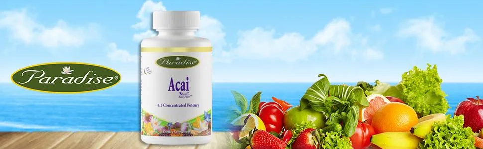 Paradise Herbs Acai 60 Vegetarian Capsules - product information 1