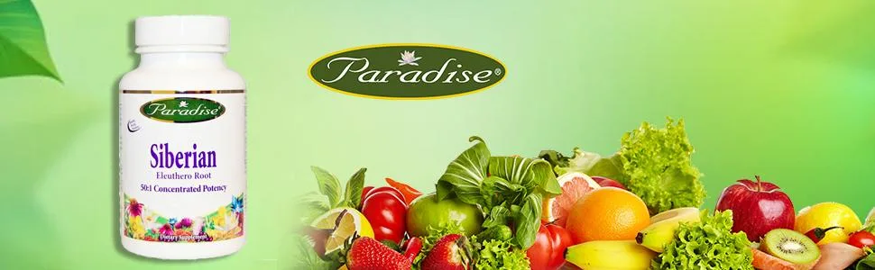 Paradise Herbs Eleuthero 120 Vegetarian Capsules - product information 1