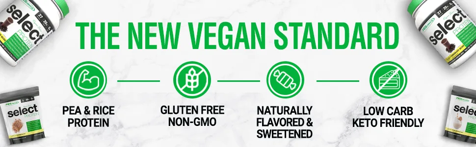 PEScience Vegan Series Select Protein Peanut Butter Delight 29.5 oz (837 g) - vegan protein non gmo keto low carb rice hemp pumpkin vegetarian plant based stevia natural organic