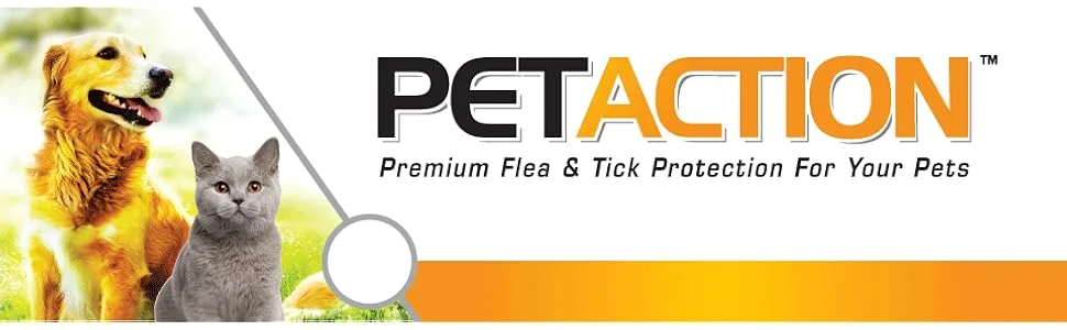 PetAction Plus For Cats 3 Doses - 0.017 fl oz Each - Premium Flea and Tick Protection for Your Pets Prevention Cats Dogs Compare to Frontline Plus