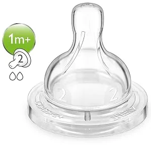 Philips Avent Slow Flow Anti-Colic Nipples 1 + Months 2 Pack - Philips, Philips Avent, Philips Baby, Avent, Philips Avent Reviews, Avent Reviews, Avent Philips
