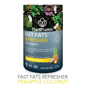 PlantFusion Fast Fats Refresher Keto Energy Pineapple Coconut 8.96 oz (254 g) - REFRESHER