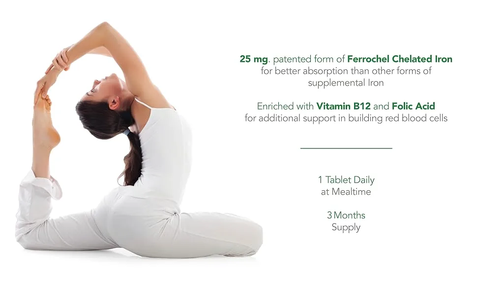 PlantFusion Vegan Complete Iron 25 mg 90 Vegan Capsules - iron 2