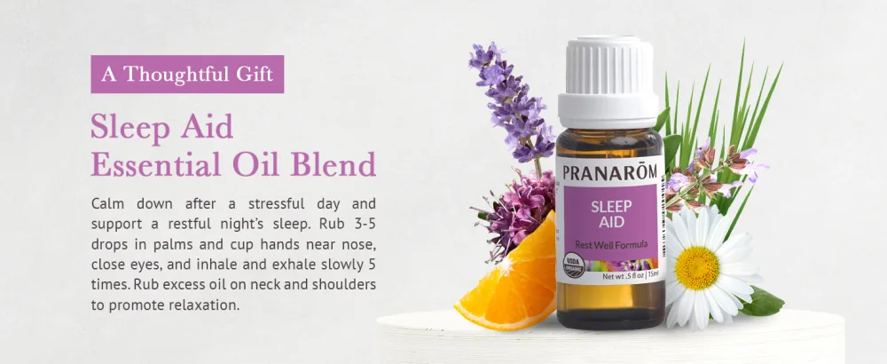 Pranarom Essential Oil Sleep Aid .17 fl oz (5 ml) - essential oils for diffusers home humidifiersoil diffuser sleep candlesaroma aromatherapynatural