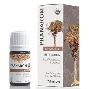 Pranarom Essential Oil Diffusion Blend Meditation .17 fl oz (5 ml) - meditation