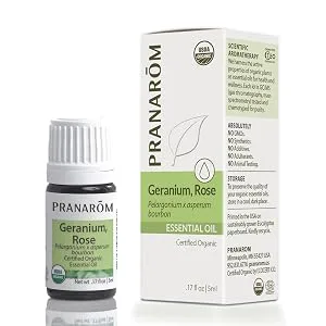 Pranarom Essential Oil Geranium Rose .17 fl oz (5 ml) - rge1